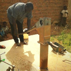 TASTE project Update Repaired Borehole Pumping Clean Water